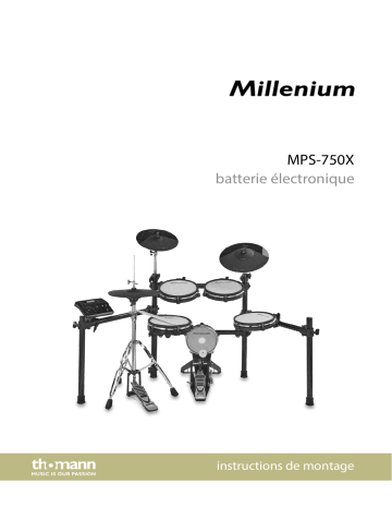 Millenium MPS-750X E-Drum Mesh Set Mode d'emploi | Fixfr