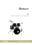 Startone Star Drum Set Standard -BK Mode d'emploi