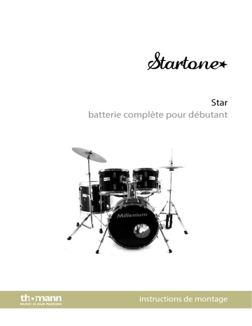 Star Drum Set Studio -BK | Startone Star Drum Set Standard -BK Mode d'emploi | Fixfr