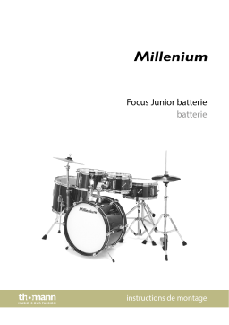 Millenium Focus Junior Drum Set Black Mode d'emploi