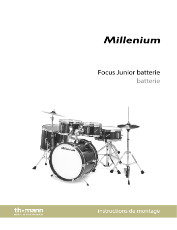 Millenium Focus Junior Drum Set Black Mode d'emploi | Fixfr