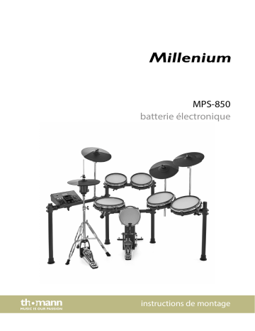 MPS-850 Drum Module | Millenium MPS-850 E-Drum Set Mode d'emploi | Fixfr