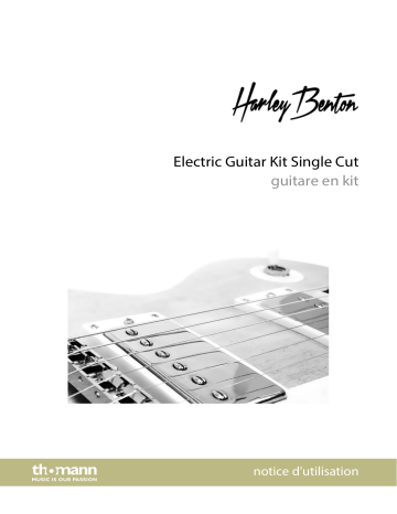 Harley Benton Electric Guitar Kit Single Cut Mode d'emploi | Fixfr