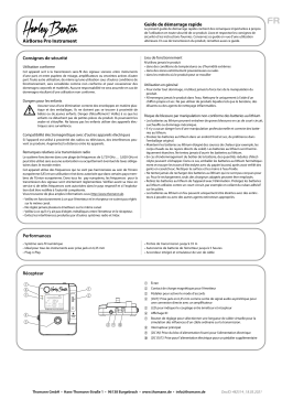 Harley Benton AirBorne Pro 5.8Ghz Instrument Guide de démarrage rapide