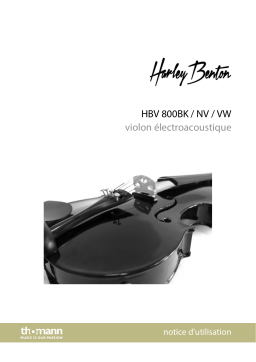 Harley Benton HBV 800BK E-Violin 4/4 Mode d'emploi