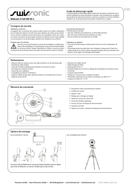 swissonic Webcam 3 Full-HD AF-L Guide de démarrage rapide