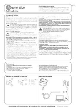 Fun Generation Rock Buds II white Guide de démarrage rapide