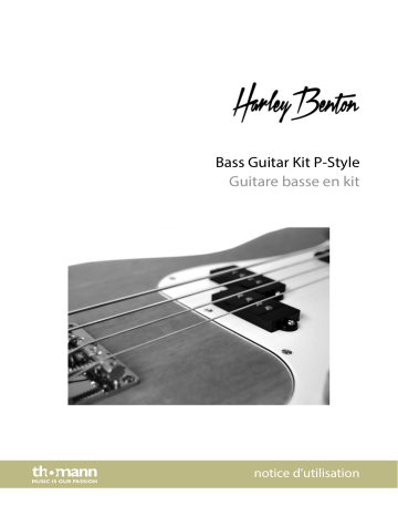 Harley Benton Bass Guitar Kit P-Style Mode d'emploi | Fixfr