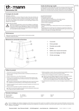 thomann Metronom 330 Guide de démarrage rapide