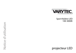 Varytec LED Theater Spot 100 3000K Mode d'emploi