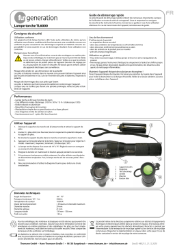 Fun Generation TL6000 Torch Lamp Guide de démarrage rapide