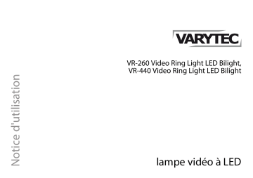 Varytec VR-260 Video Ring Light LED Bi Une information important | Fixfr