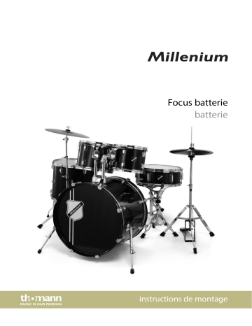 Millenium Focus 22 Drum Set Red Mode d'emploi | Fixfr