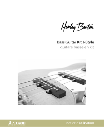 Harley Benton Bass Guitar Kit J-Style Mode d'emploi | Fixfr