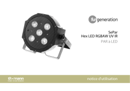 Fun Generation SePar Hex LED RGBAW UV IR Une information important