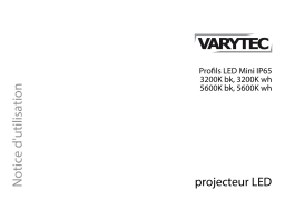 Varytec LED Profile Mini IP65 3200K bk Une information important