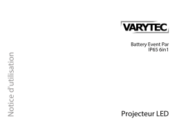 Varytec Battery Event Par IP65 Une information important