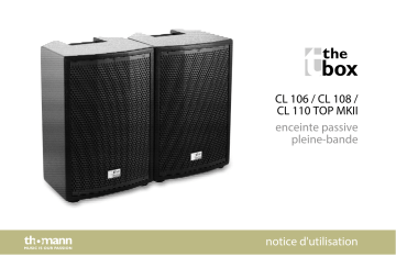 CL 108 Top MK II | CL 110 Top MK II | The box CL 106 Top MK II Mode d'emploi | Fixfr