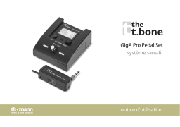 the t.bone GigA Pro Pedal Set Une information important