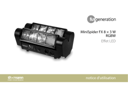 Fun Generation MiniSpider FX 8x3W RGBW Une information important