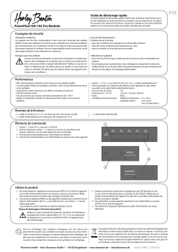 Harley Benton PowerPlant ISO-1AC Pro Modular Guide de démarrage rapide