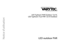 Varytec LED Typhoon PAR Outdoor 12x10W Mode d'emploi