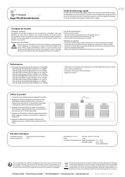 Stairville Stage TRI LED Bundle Remote Guide de démarrage rapide