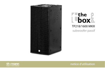 the box pro TP218/1600 MkIII Mode d'emploi | Fixfr