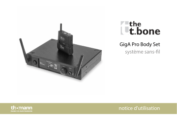 the t.bone GigA Pro Body Set Mode d'emploi | Fixfr