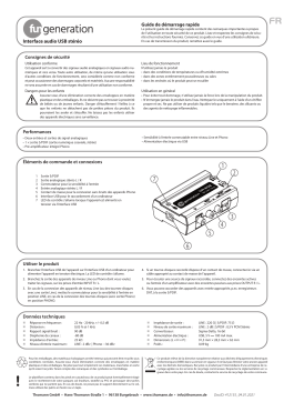 Fun Generation UA-202 Guide de démarrage rapide