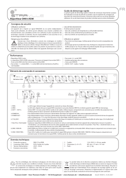 Stairville DMX Splitter 6 RDM Guide de démarrage rapide