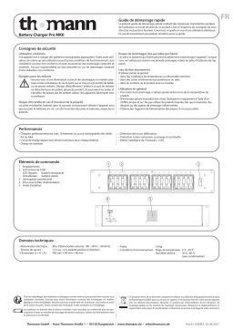 thomann Battery Charger Pro MKII Guide de démarrage rapide