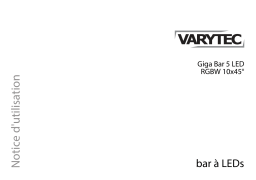 Varytec Giga Bar 5 LED RGBW 12x15W Une information important
