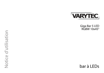 Varytec Giga Bar 5 LED RGBW 12x15W Une information important | Fixfr