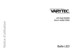 Varytec LED Ball RGBW 50cm 4x8W DMX Une information important