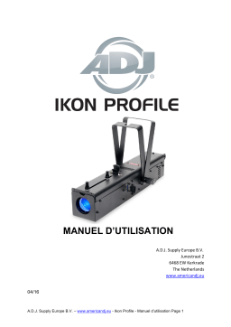 ADJ Ikon Profile Manuel utilisateur