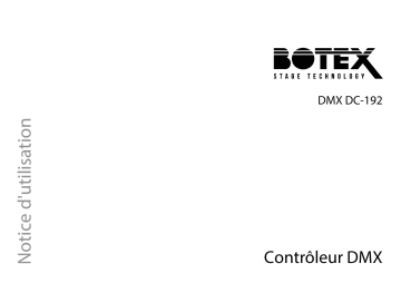 Botex Controller DMX DC-192 Mode d'emploi | Fixfr