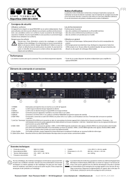 Botex DMX Splitter DD-6 RDM Guide de démarrage rapide