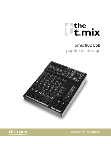 the t.mix xmix 802 USB Mode d'emploi | Fixfr