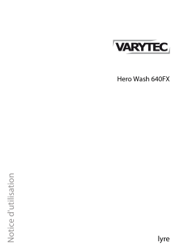Varytec Hero Wash 640FX Une information important