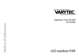 Varytec Typhoon True Par Kid 7x10 IP65 Une information important