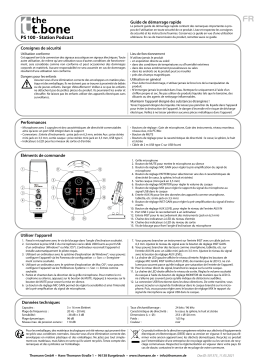 the t.bone PS 100 Guide de démarrage rapide