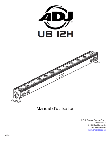 ADJ UB 12H Manuel utilisateur | Fixfr