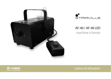 Stairville AF-40 Mini Fog Machine Une information important | Fixfr