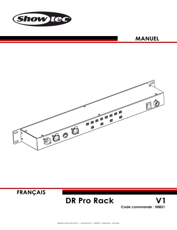 SHOWTEC DR Pro Rack Manuel utilisateur | Fixfr