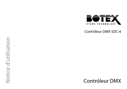 Botex Controller DMX SDC-6 Mode d'emploi