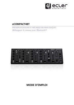 Ecler Compact 4 BT Mode d'emploi