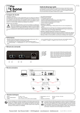 the t.bone Speech 100 B Guide de démarrage rapide