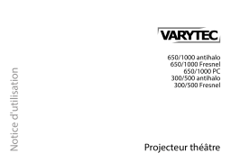 Varytec Theater Spot 300/500 Fresnel W Une information important