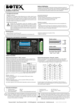 Botex Controller LED X-Dimmer 3 Pro Guide de démarrage rapide
